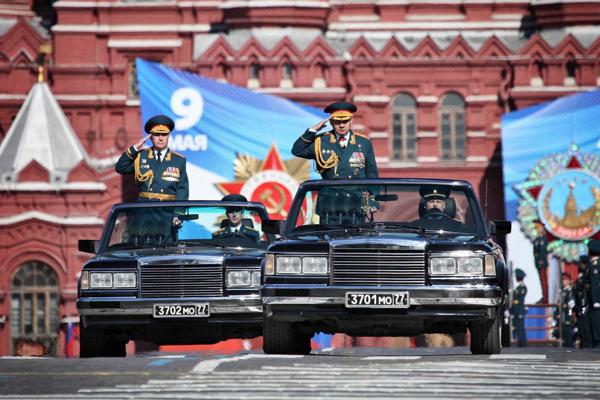 shoigu ministro de defensa rusia desfile de la victoria plaza roja 9 de mayo zil desfile vacaciones