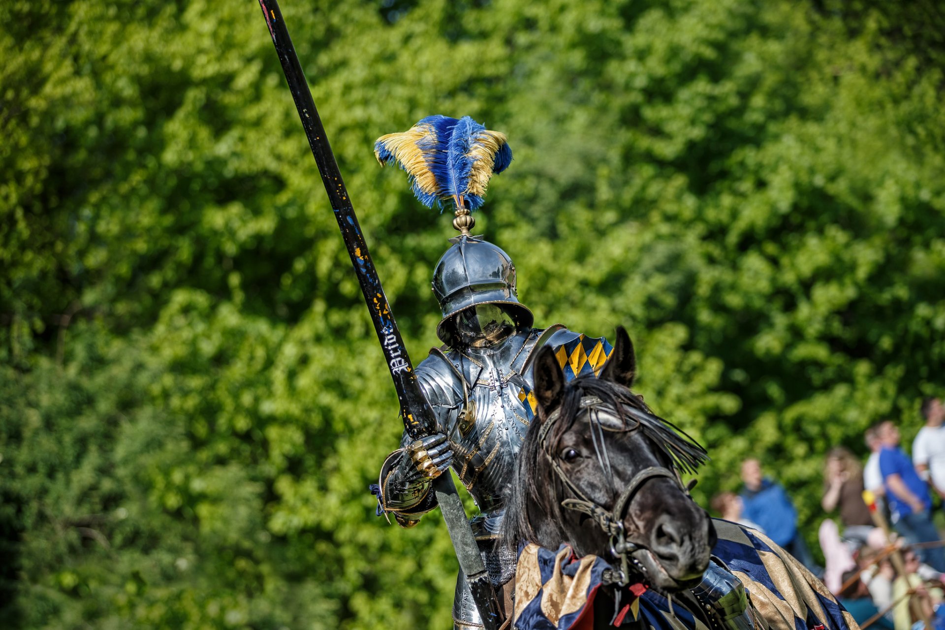 knight warrior armor metal horse horse