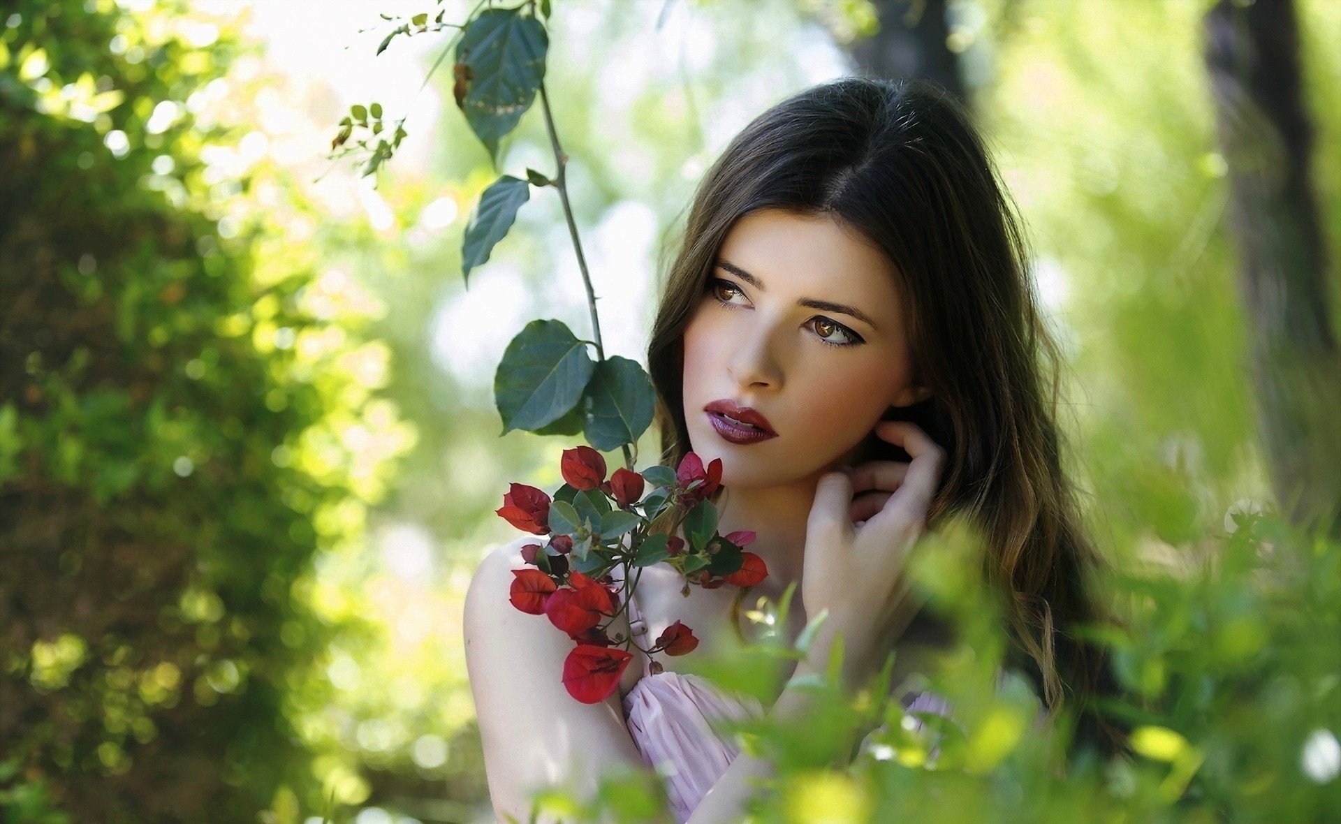 flowers photographer girl