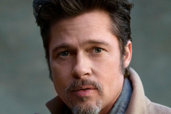 Primer plano de la cara de Brad Pitt