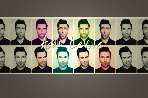 Muchas fotos del cantante Adam Levine