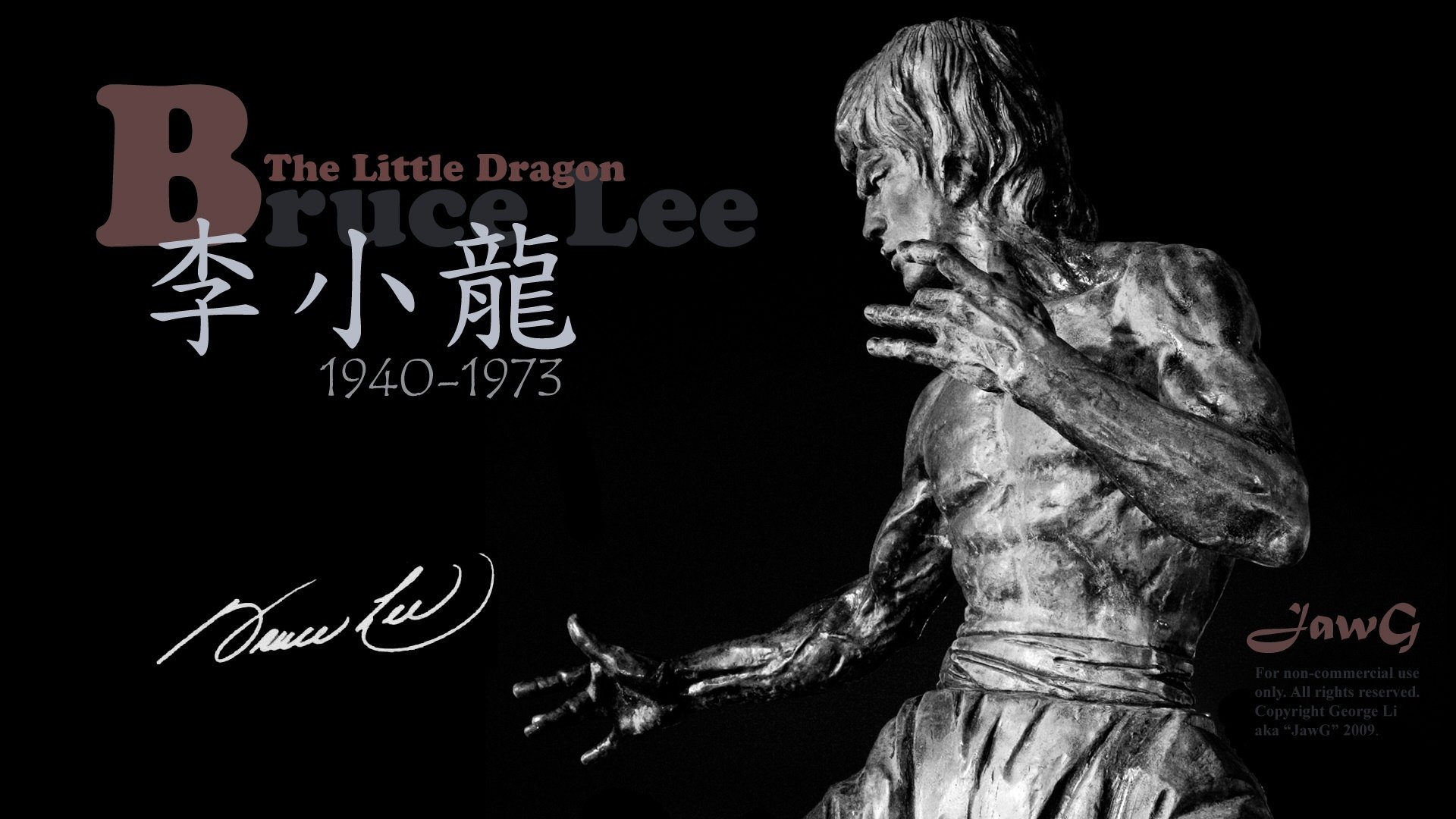 bruce lee statue legend memory