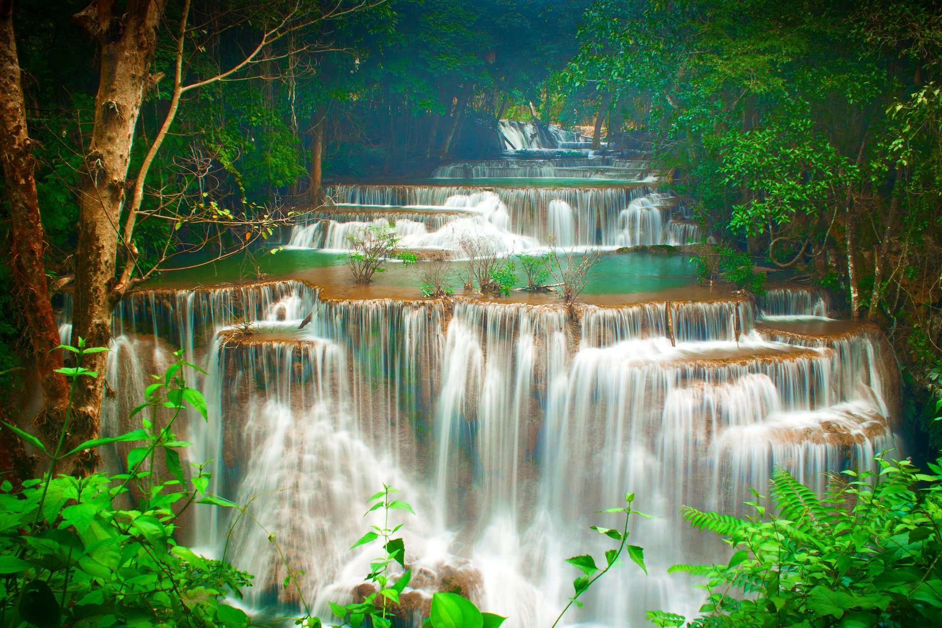 tailandia cascadas naturaleza río