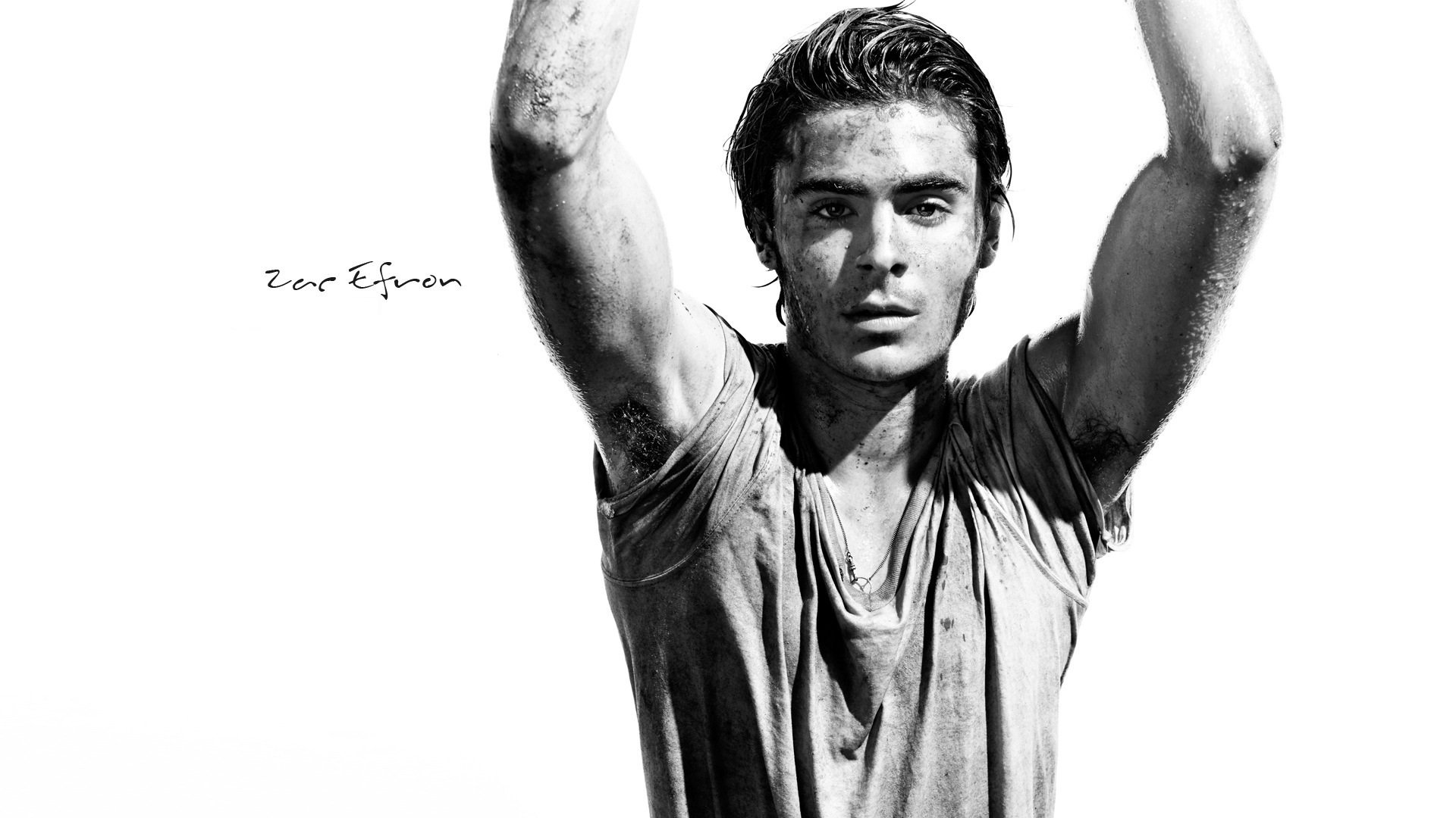 zac efron acteur garçon homme visage regard saleté noir et blanc noir et blanc