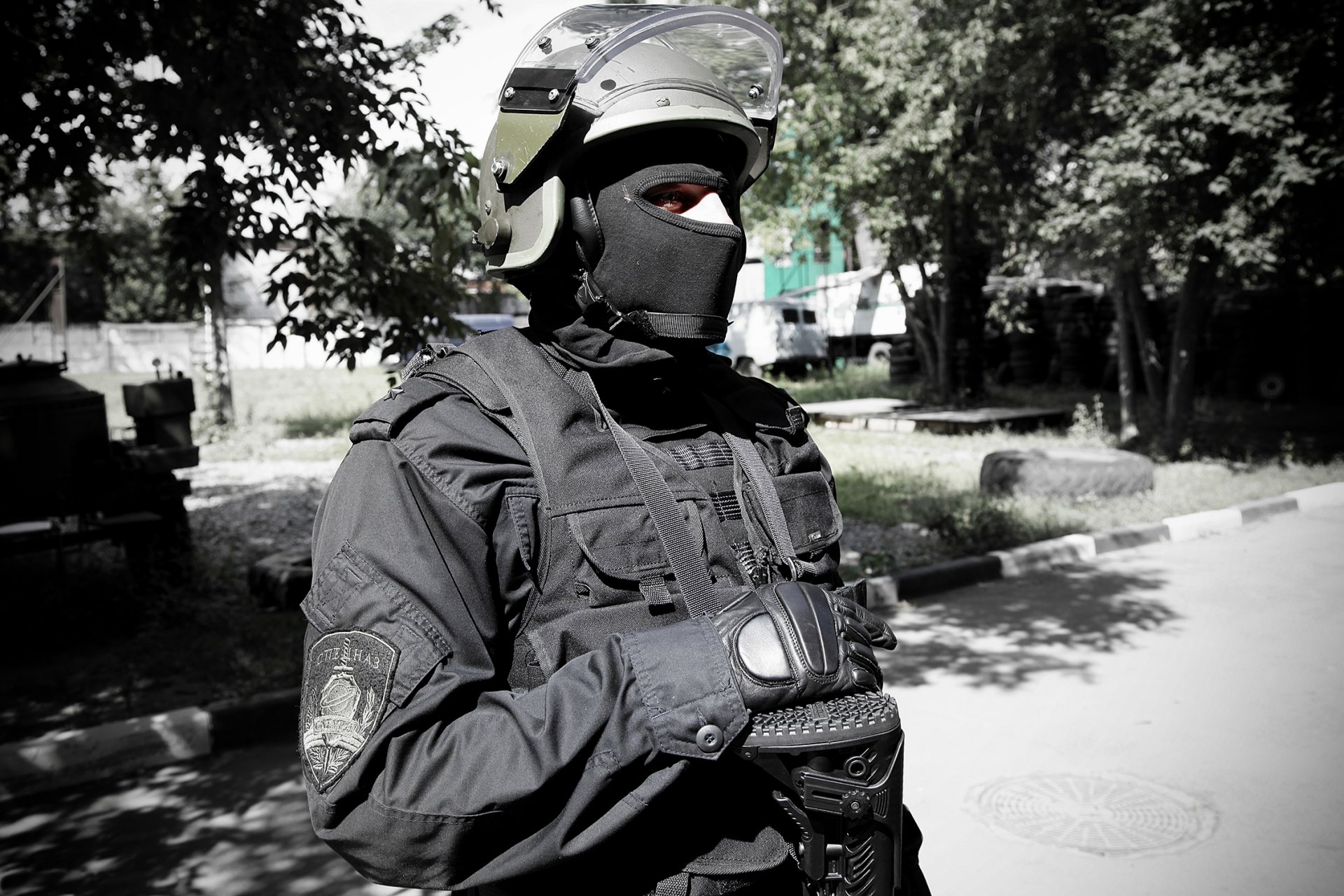 swat soldado casco osn saturno máscara