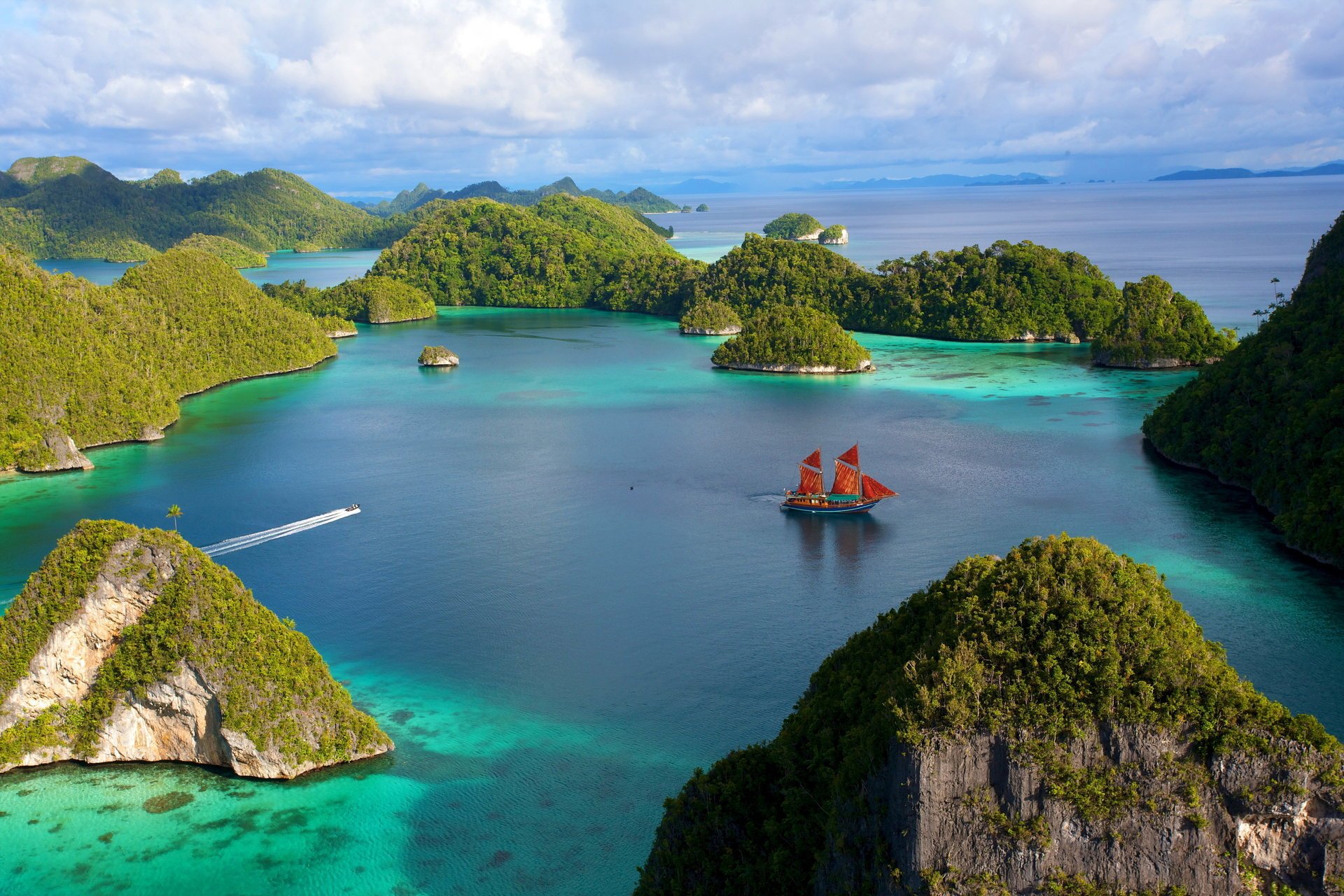 indonesien natur berge schön