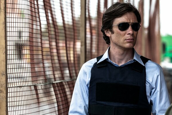 Portrait of Killian Murphy in a black vest