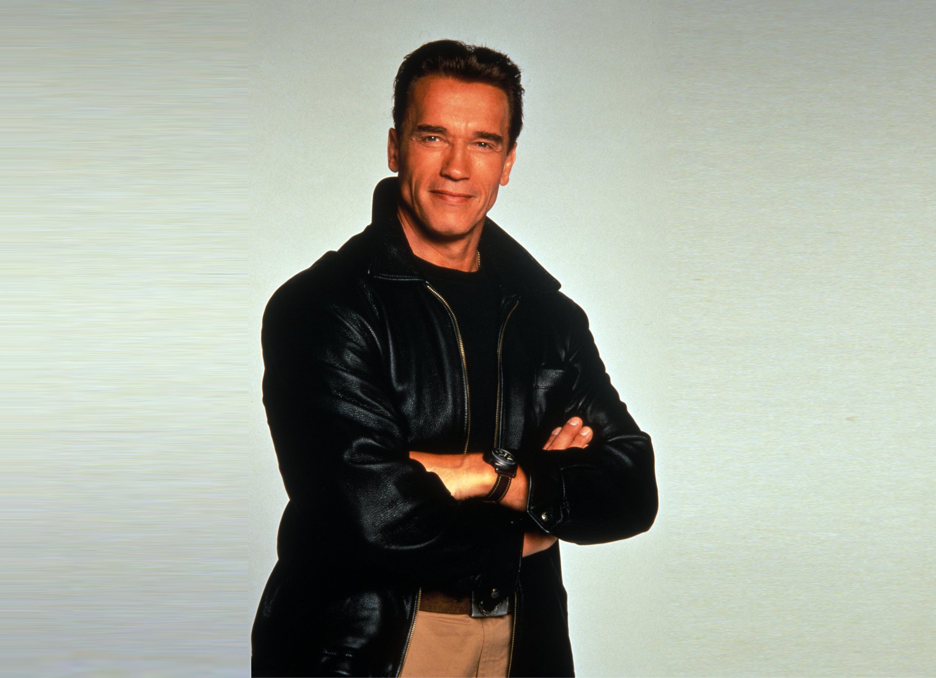 arnold schwarzenegger a man actor view jacket watche