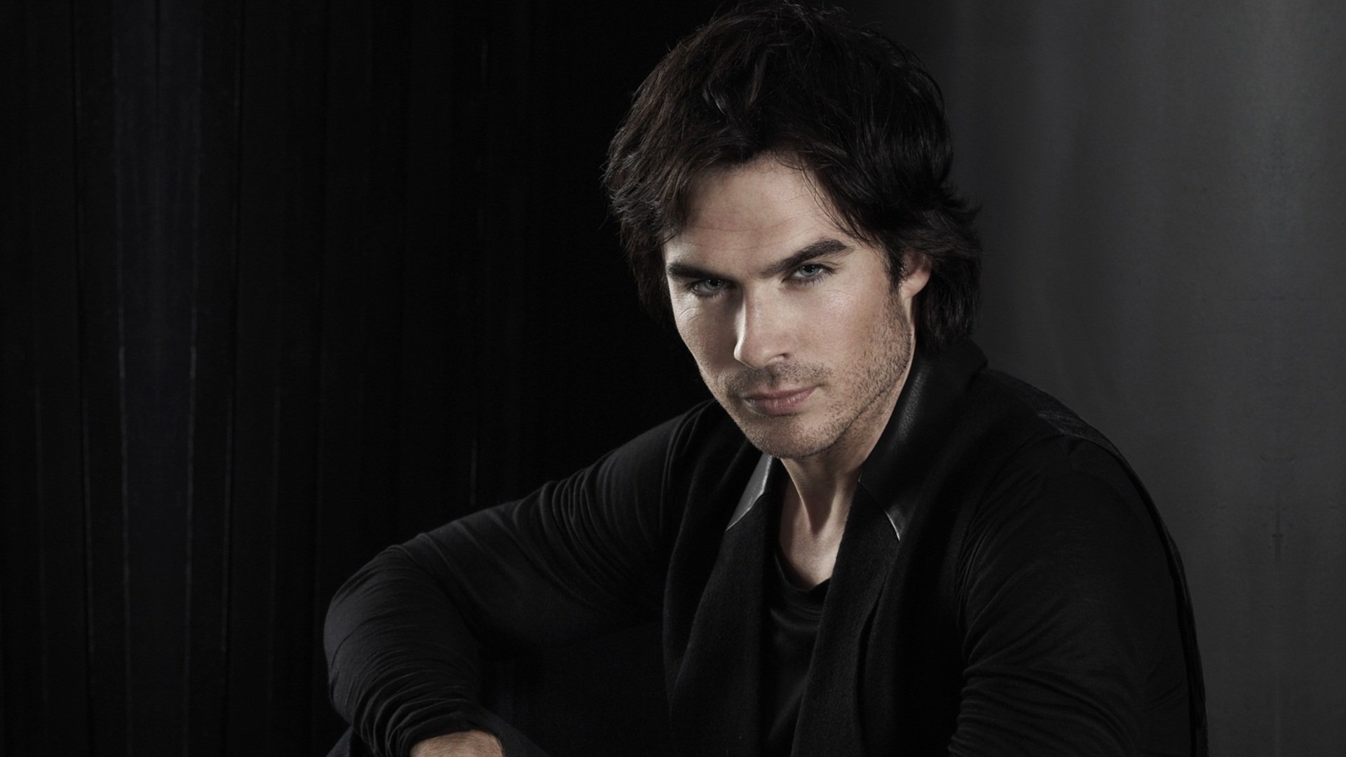 ian somerhalder ian somerhalder gesicht blick dunkel hintergrund vampirtagebücher tv-serie schauspieler