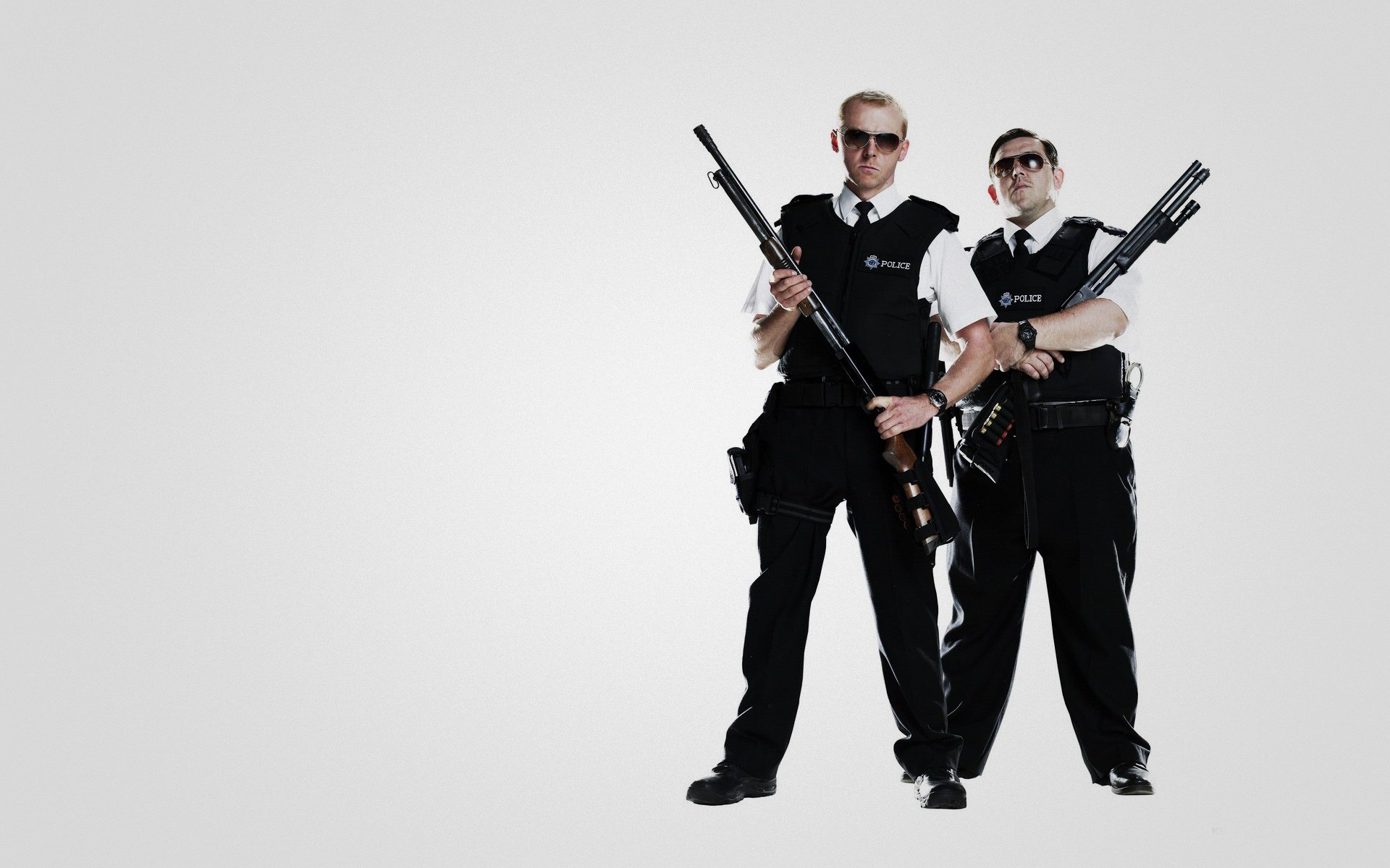 simon pegg nick frost armas pistolas policías tipo de policías cool policía