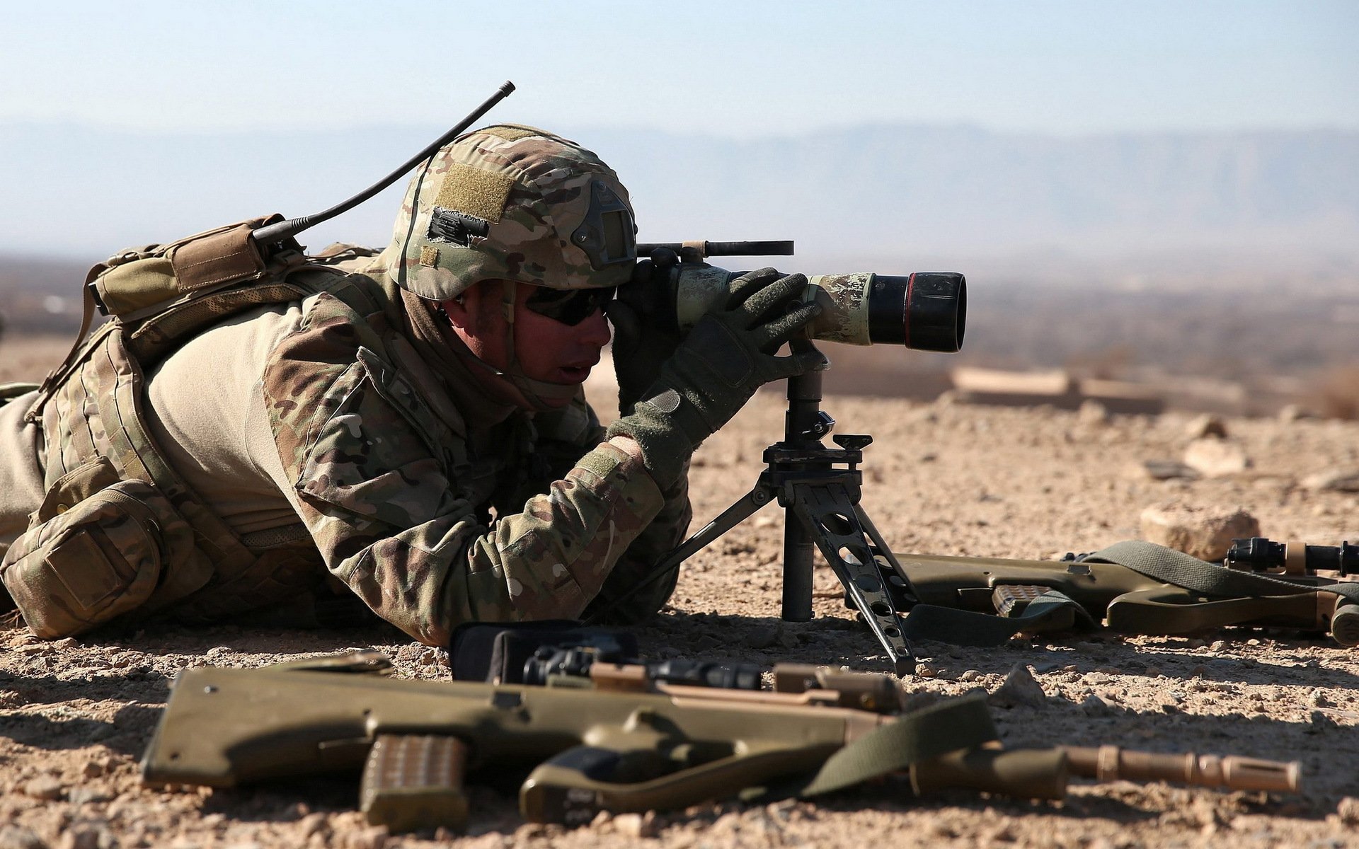 ejército australiano soldado armas