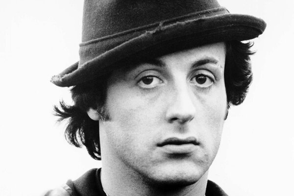 Actor Sylvester Stallone in a hat