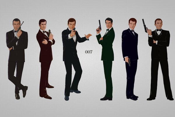 Agente 007 James Bond in costume