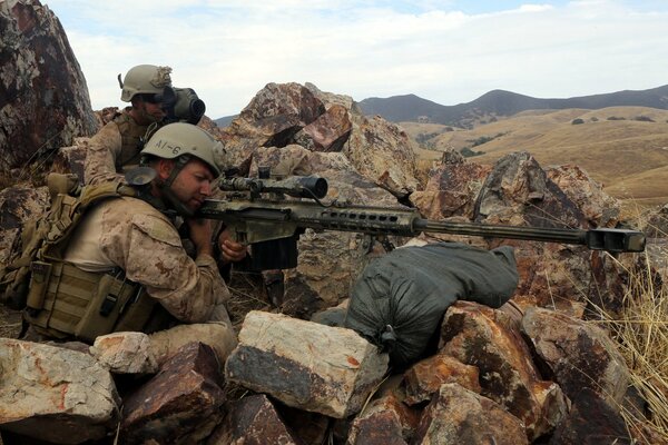 Action militaire des soldats américains