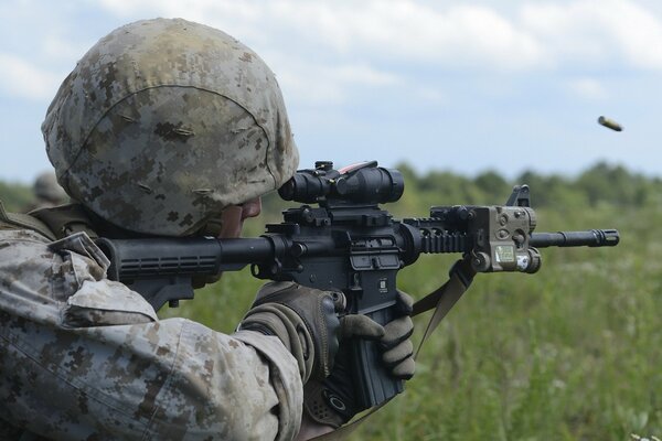 Marine Sniper Shot