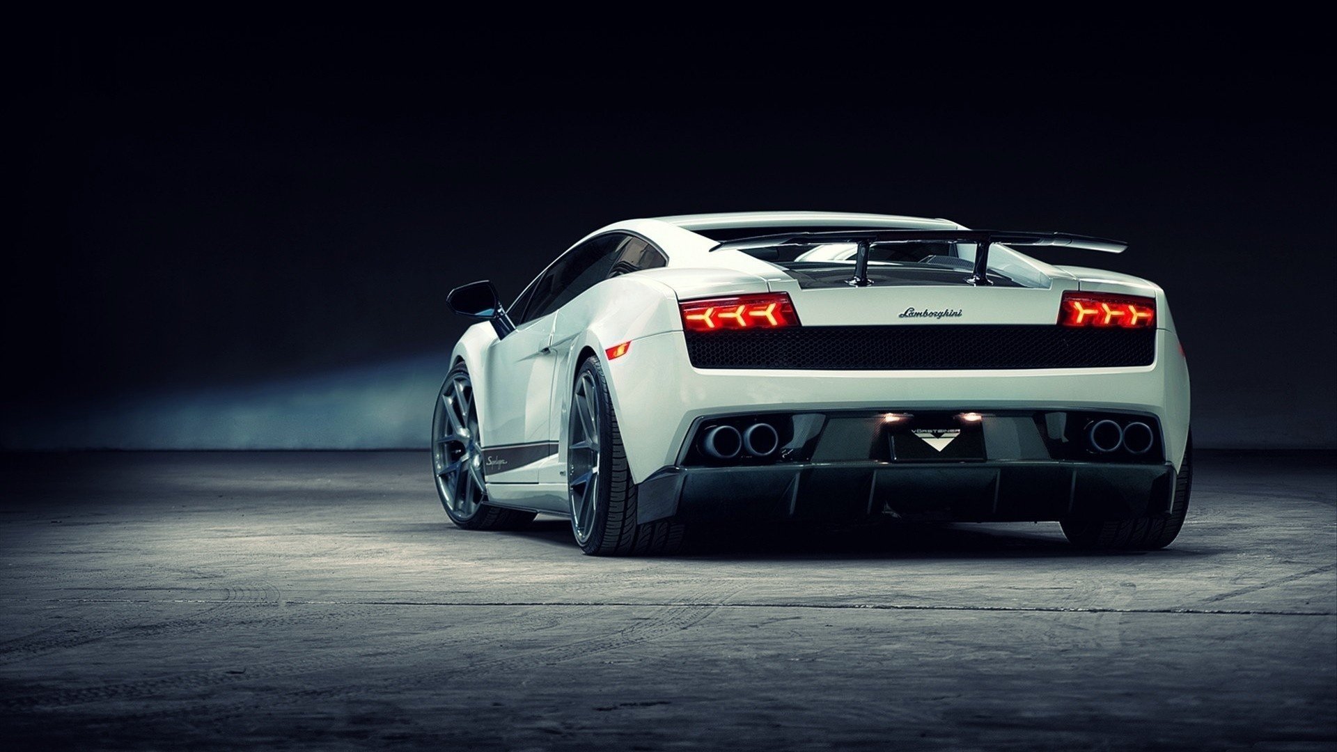 lamborghini sports car white black background