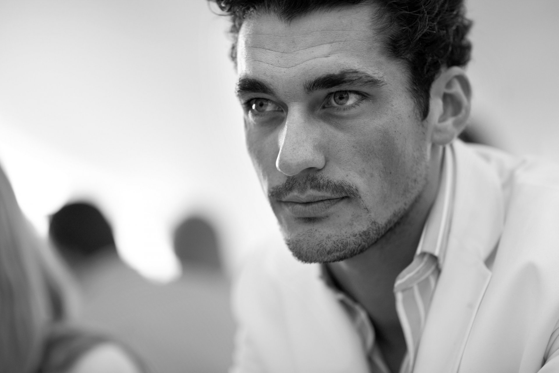 david gandy david gandy modèle look moustache soies