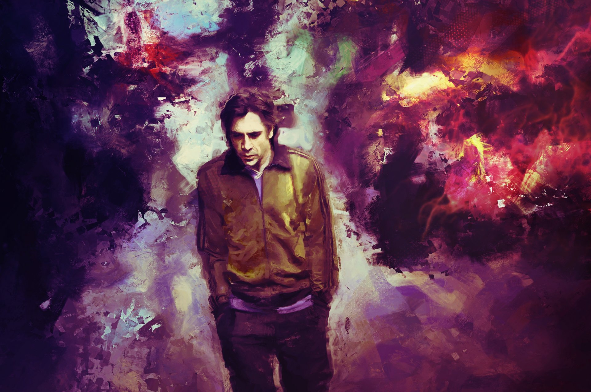 digital art javier bardem picture art background men actor