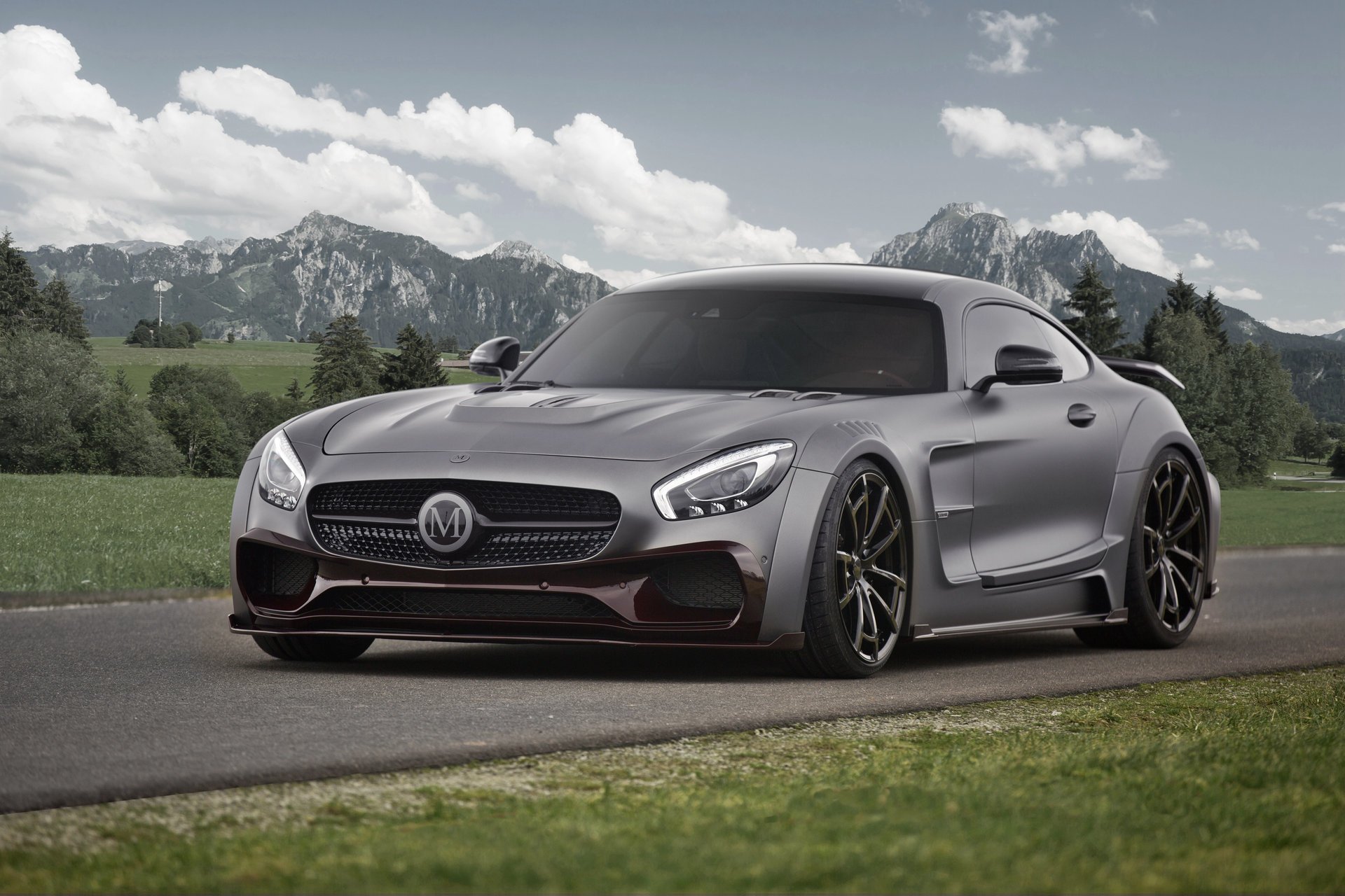 c190 mercedes-benz grey amg gt3