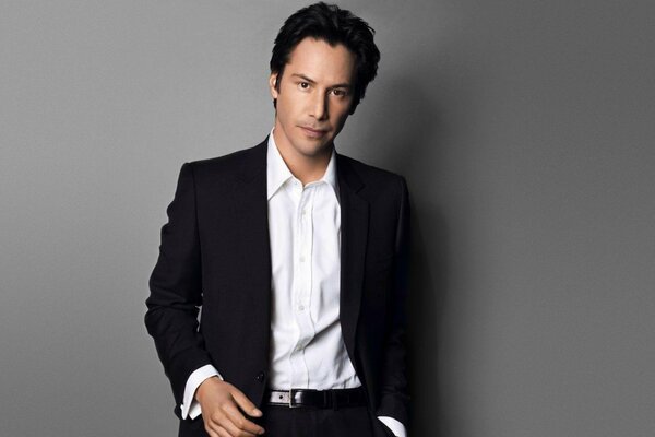 Cute actor Keanu Reeves