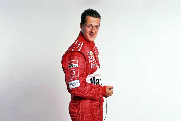 Formula 1 racer in his uniform