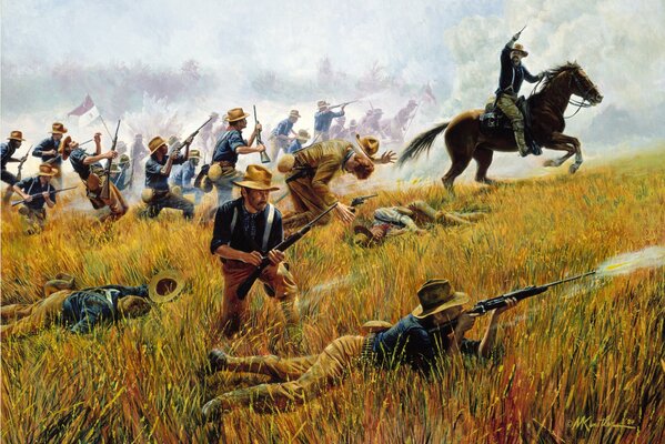 Cowboys pendant la guerre du 1er juillet