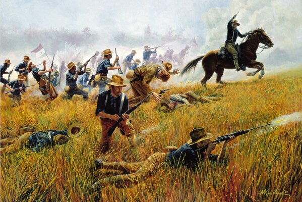 Ковбои во время войны 1 июля