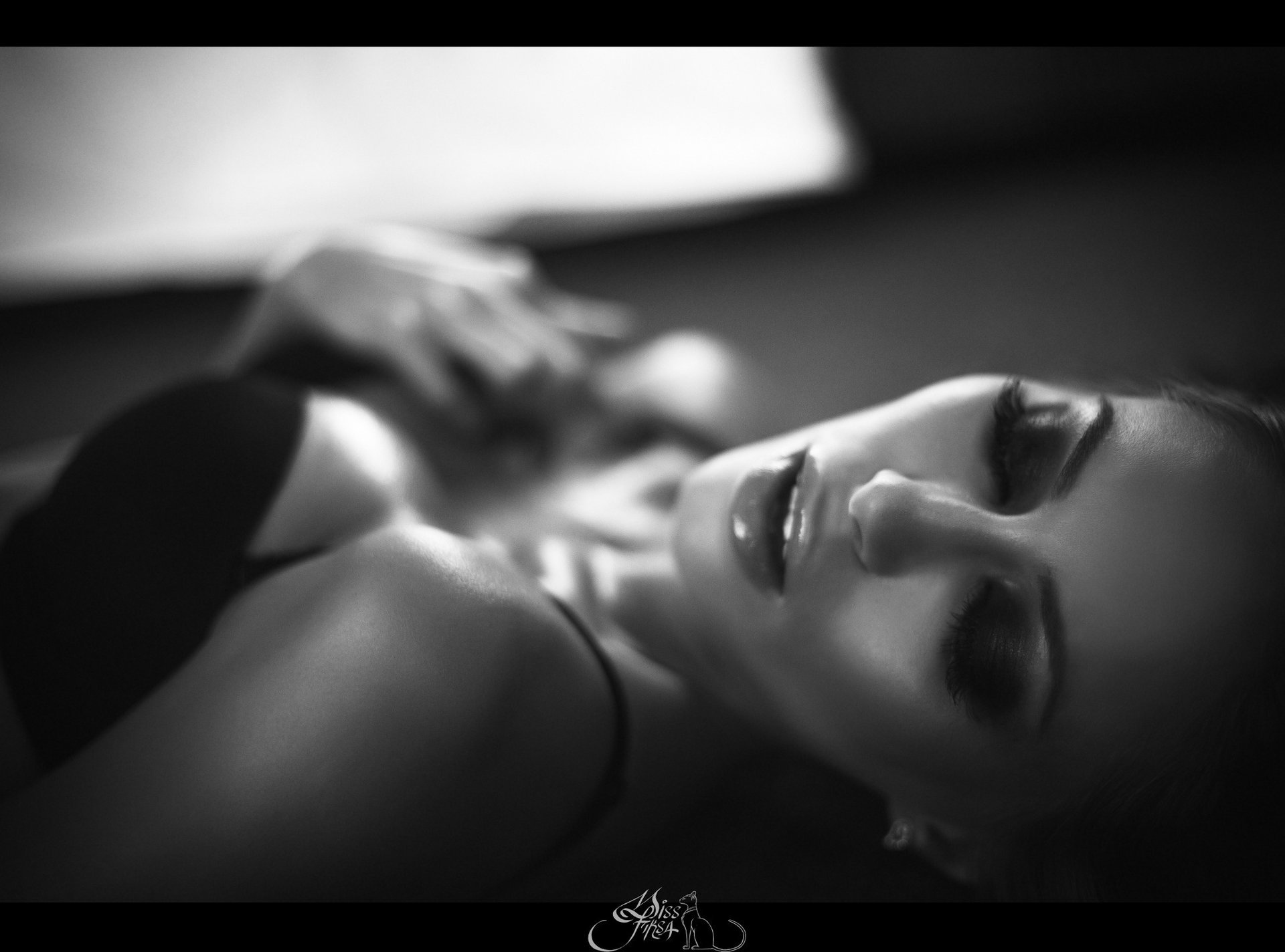 ksenia paterna excitation touch photographer bw sexy girl face lips passion chest