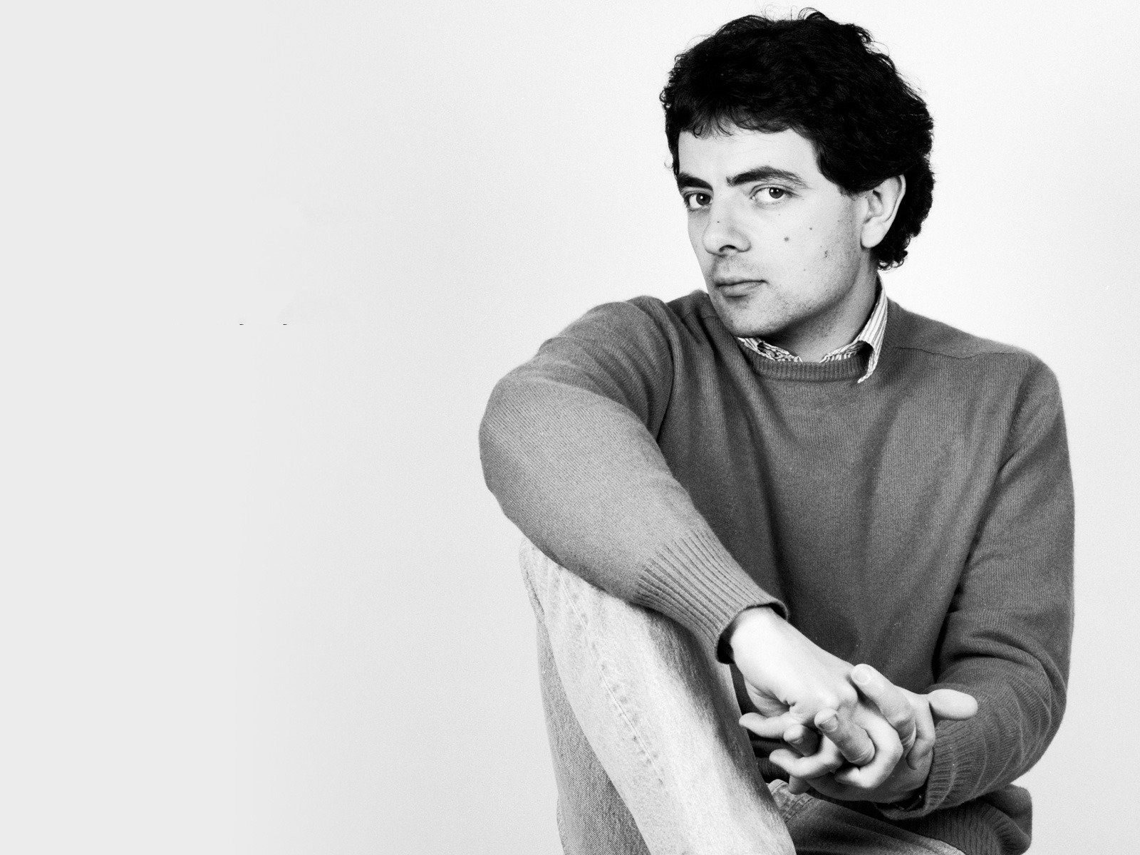 rowan atkinson rowan atkinson comédien b / w look