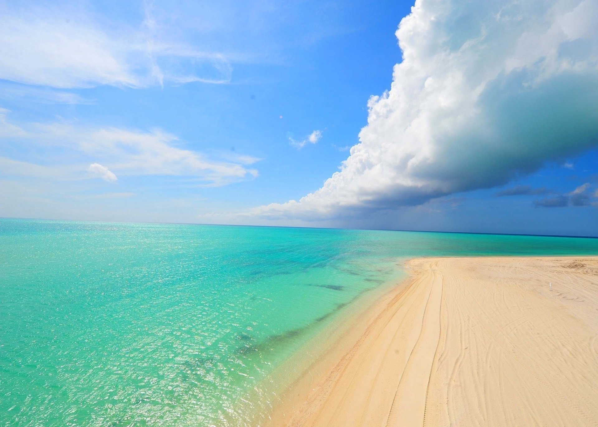 natura plaża chmury piękne