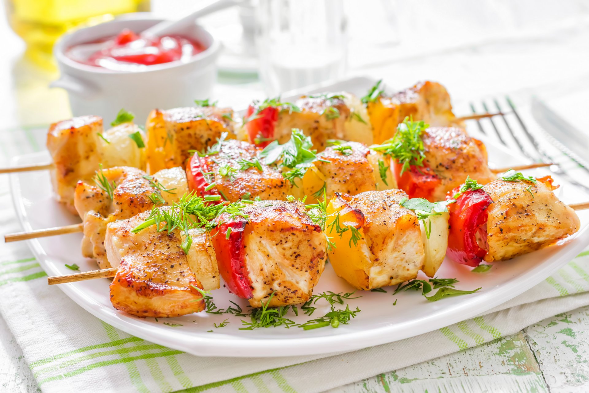 fleischprodukte schaschlik essen foto