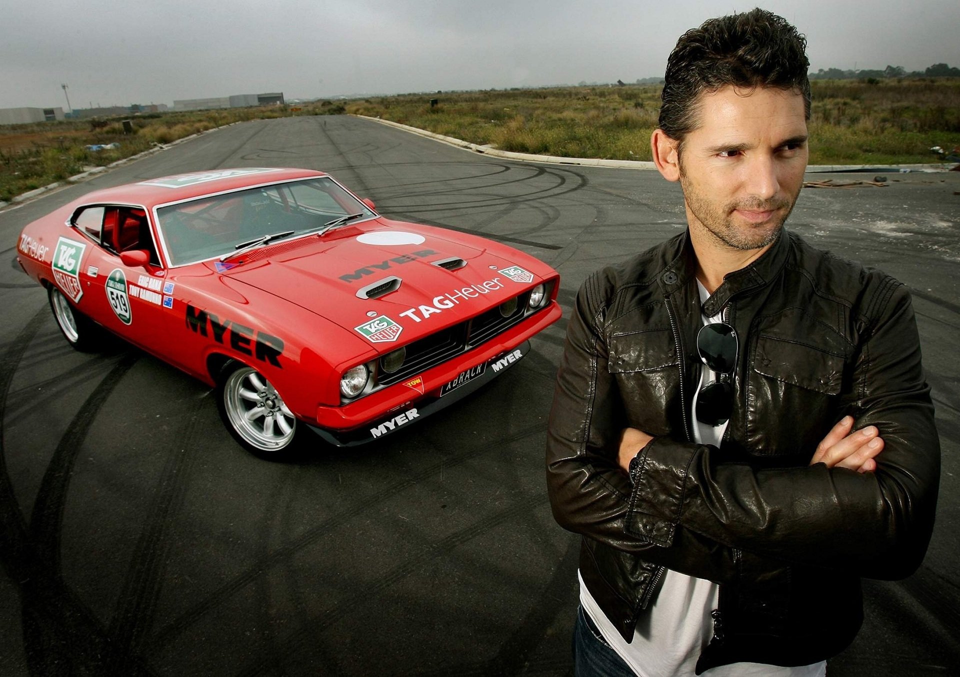 eric bana car car ford falcon red tag heuer