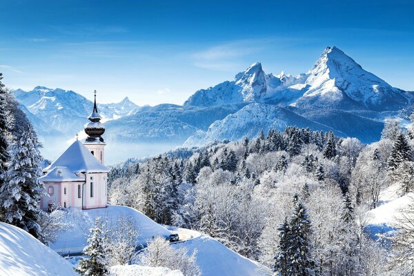 Im Winter gibt es in Deutschland sehr schöne Berge