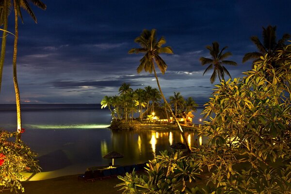 Meerblick von der Fidschi-Küste