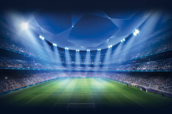 Ligue des Champions terrain de football au stade