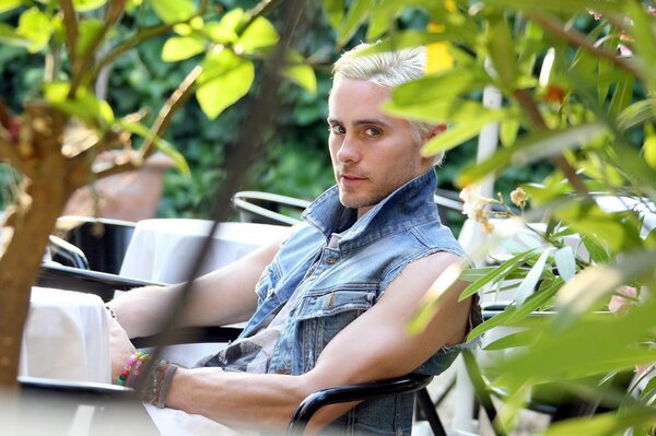 Jared Leto dyed blonde