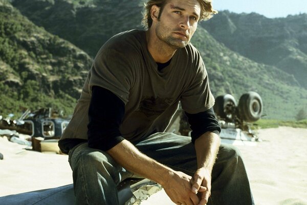 Josh Holloway en la película Lost 