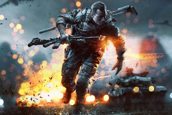 Eroe nel gioco fantasy battlefield