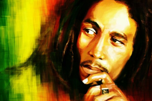 Le regard réfléchi de Bob Marley