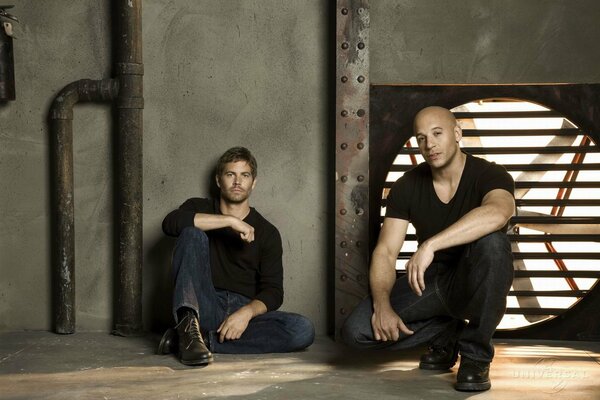 Vin Diesel and Paul Walker joint photo