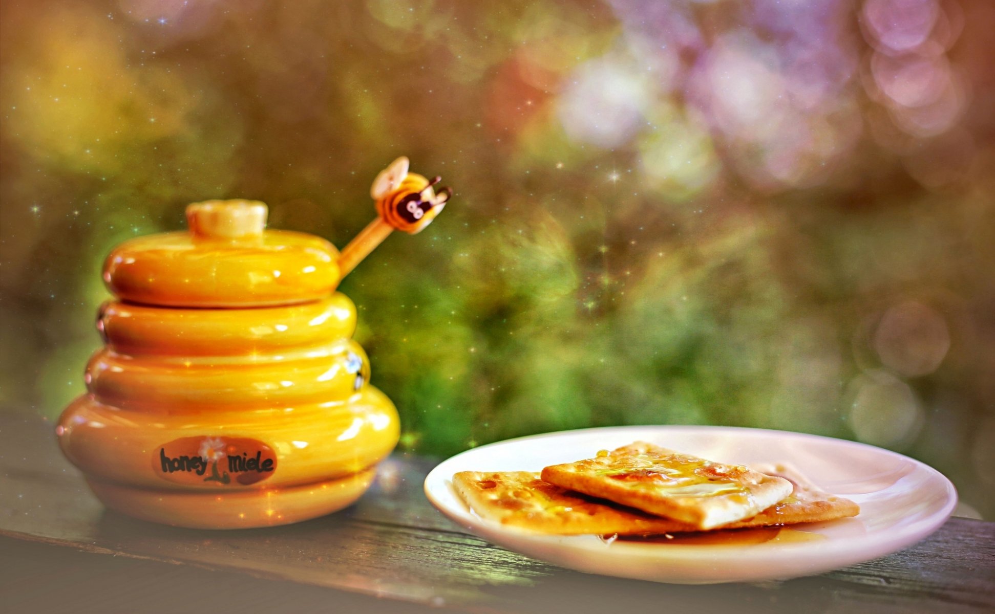 honey dish cookies sweet bokeh