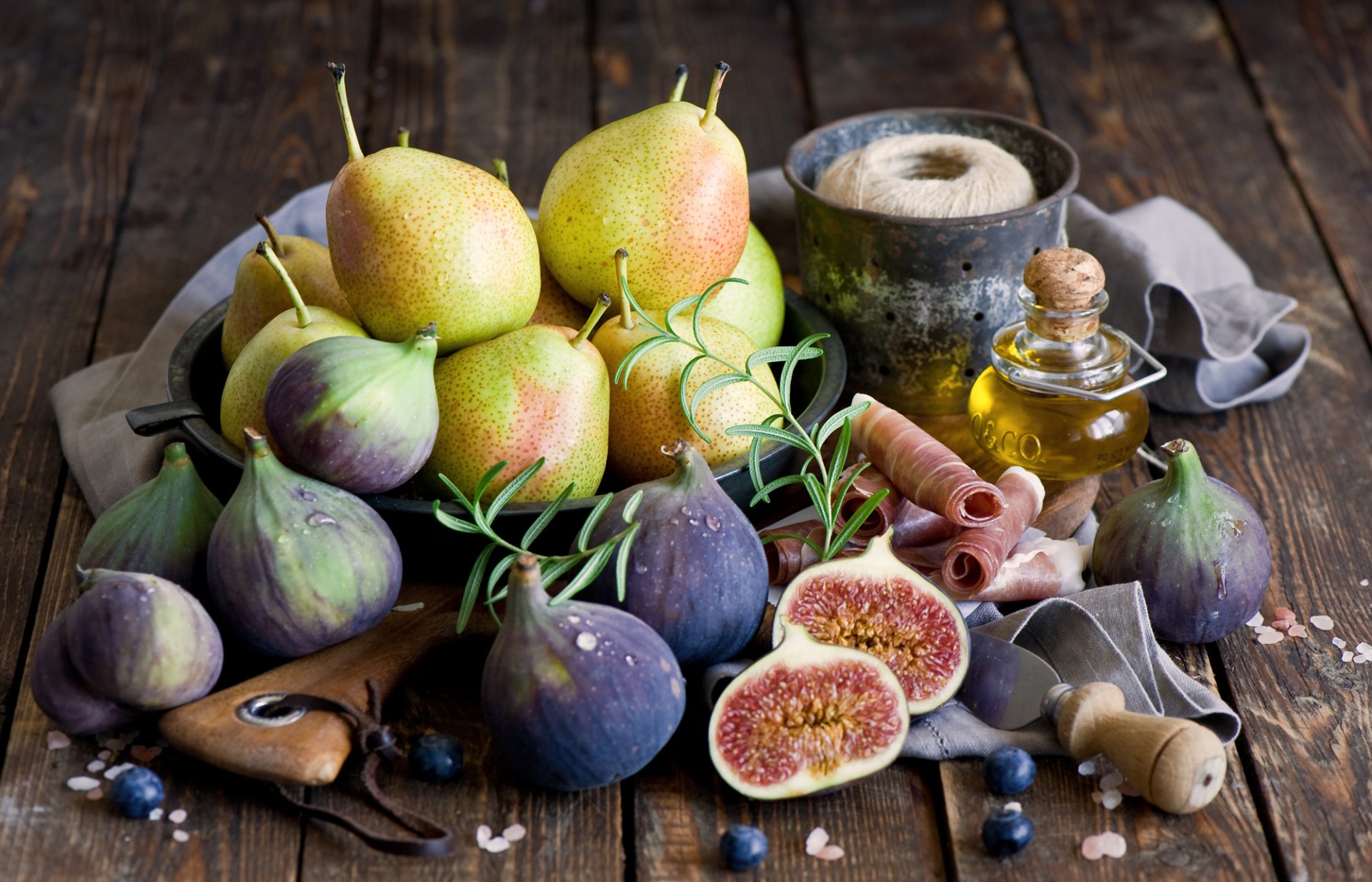 birnen feigen schinken obst lebensmittel butter anna verdina