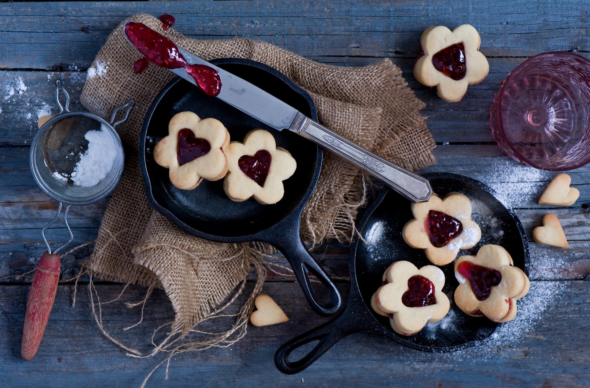 galletas de san valentín galletas mermelada