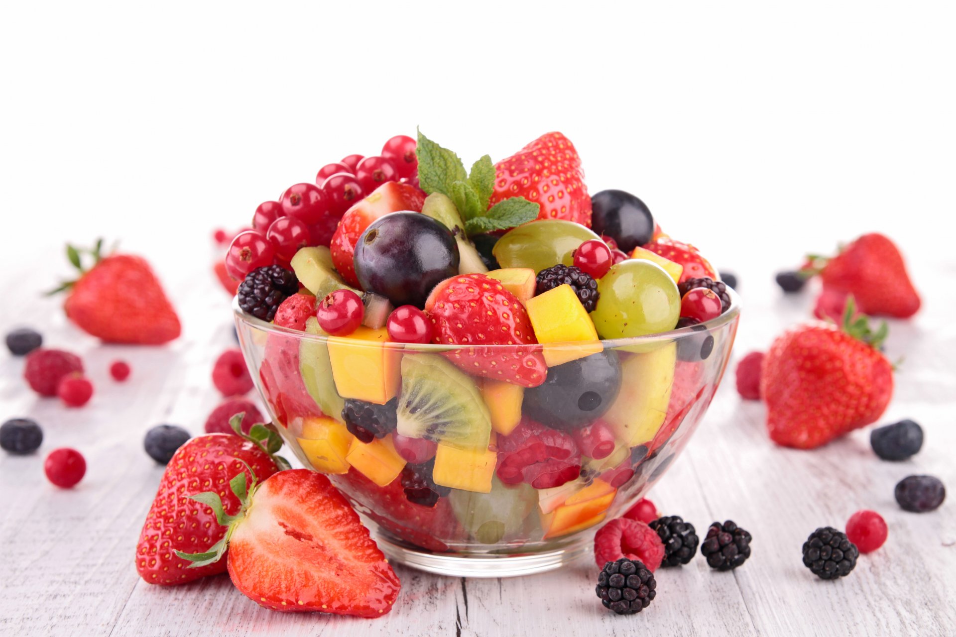 fruits berries fresh salad fruit salad dessert