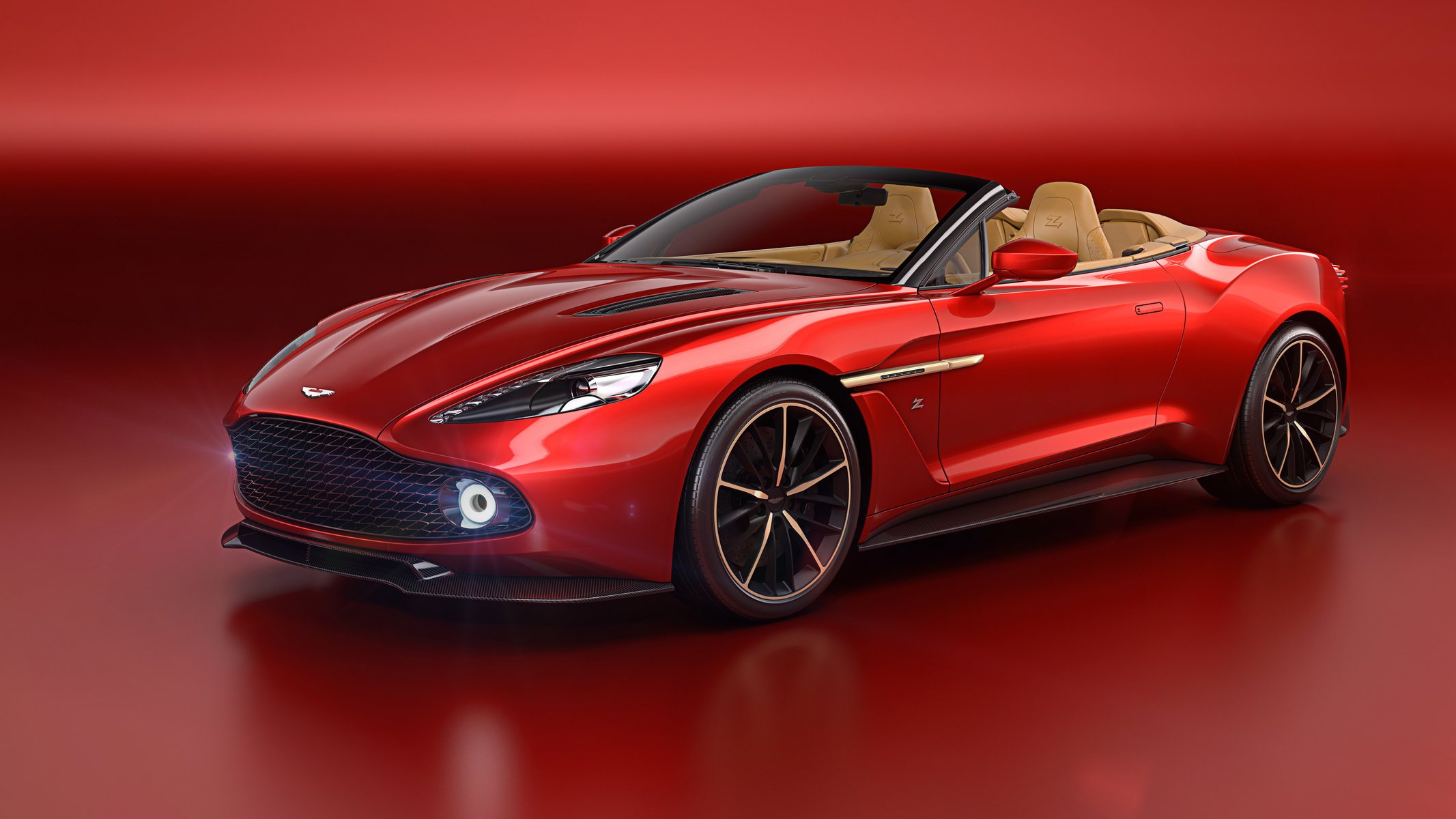 2016 volante aston martin vanquish zagato rouge