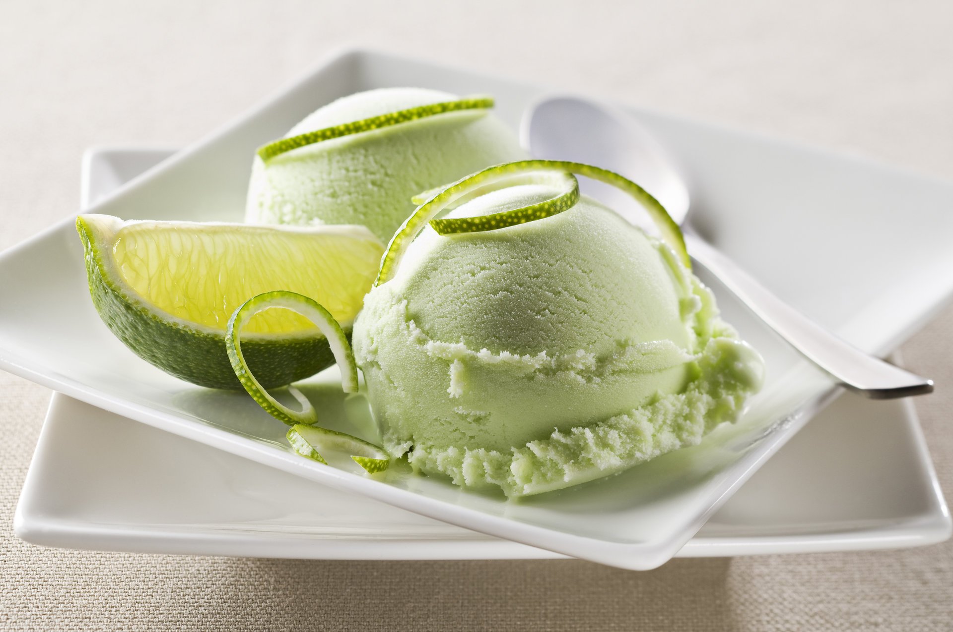 crème glacée citron vert agrumes