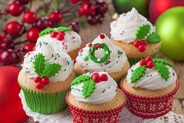 Cupcakes de Noël pour le nouvel an