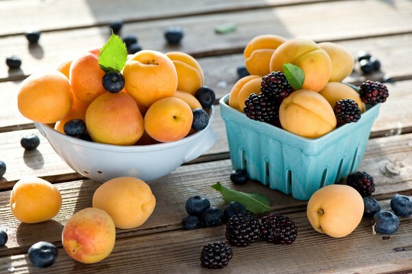 Es gibt nichts Köstlicheres als frisches Obst und Beeren zum Frühstück