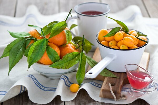 Les mandarines en hiver sont très savoureuses