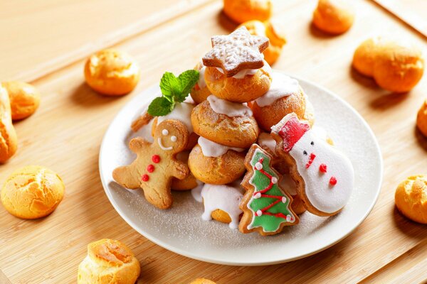 Lebkuchen für das neue Jahr und Weihnachten